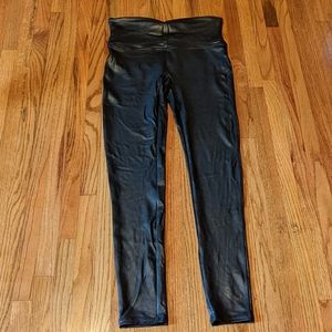 SPANX petite Medium Faux Leather Leggings